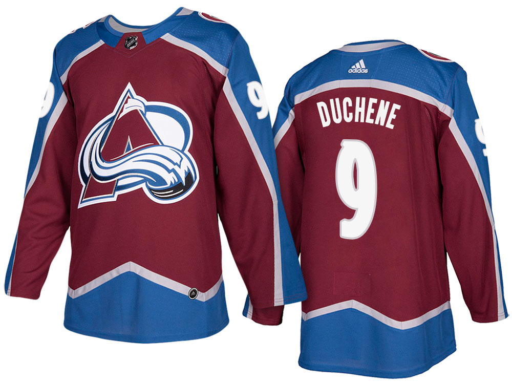 NHL Men's Colorado Avalanche #9 Matt Duchene Burgundy 2017-2018 Season New Outlook Uniforms