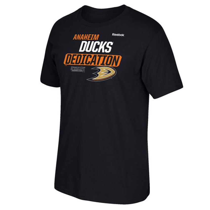 Men Anaheim Ducks Black 2017 Stanley Cup Playoff Slogan T-shirt