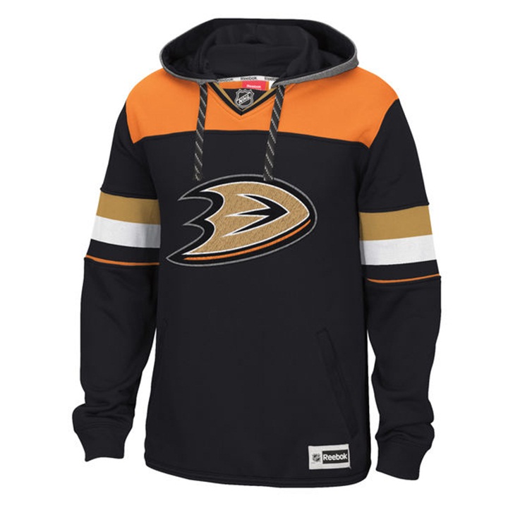 NHL Anaheim Ducks Black Jersey Speedwick Pullover Hoodie