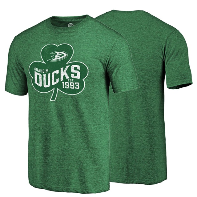 NHL Ducks EST 1993 Green St. Patrick's Day T-shirt