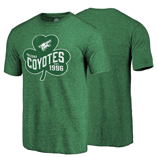 NHL Coyotes EST 1996 Green St. Patrick's Day T-shirt