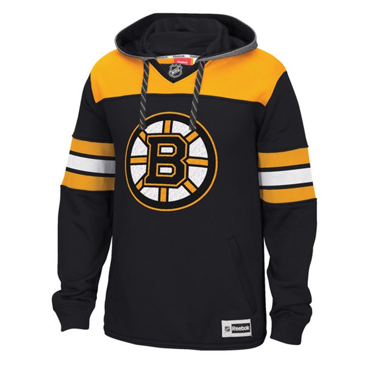 NHL Boston Bruins Black Jersey Speedwick Pullover Hoodie