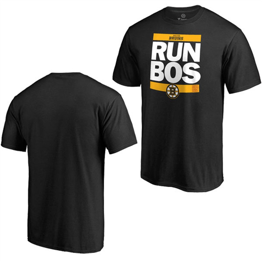 NHL Boston Bruins Black RUN-CTY T-shirt