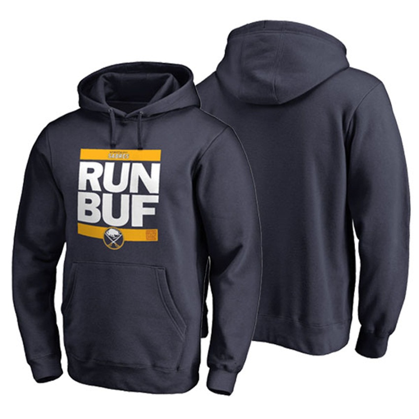 NHL Buffalo Sabres Navy Pullover RUN-CTY Hoodie