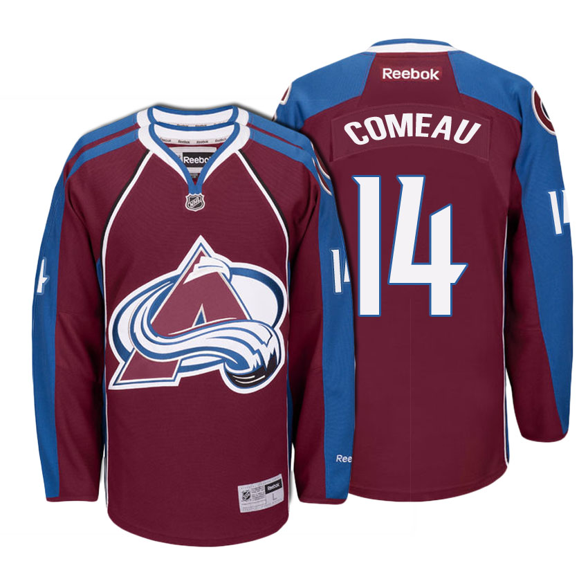 Men Colorado Avalanche Blake Comeau #14 Maroon Home Premier Jersey