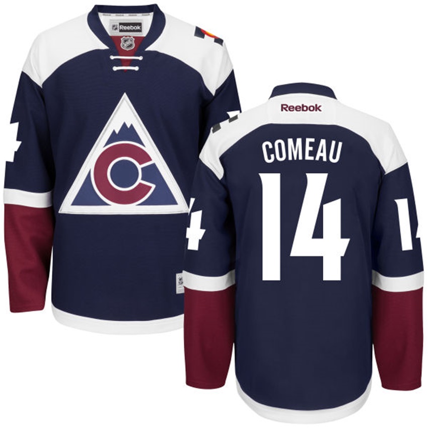 Men Colorado Avalanche Blake Comeau #14 Navy Alternate Premier Jersey