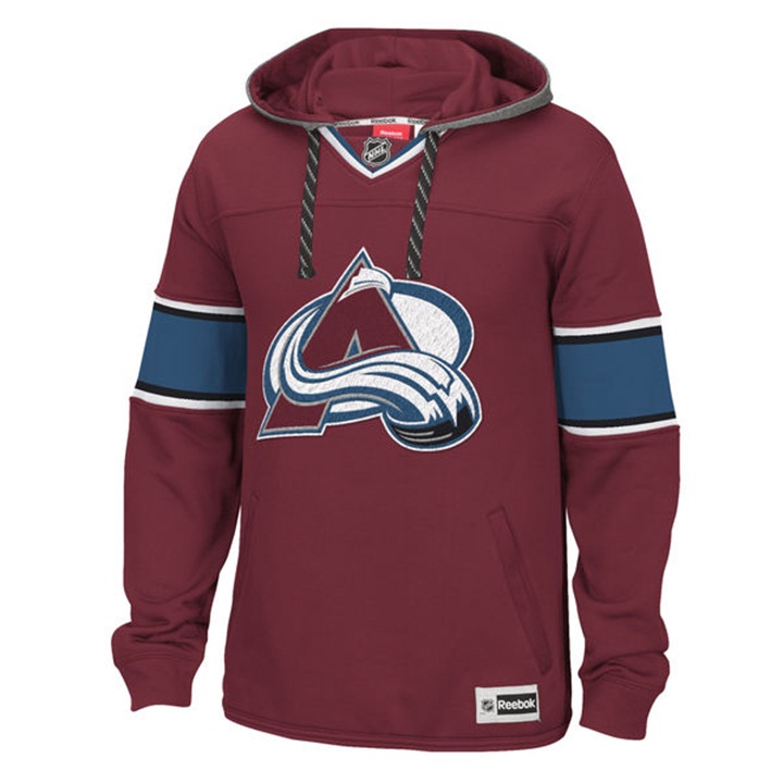 NHL Colorado Avalanche Burgundy Jersey Speedwick Pullover Hoodie