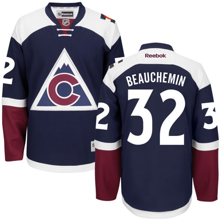 Men Colorado Avalanche Francois Beauchemin #32 Navy Alternate Premier Jersey