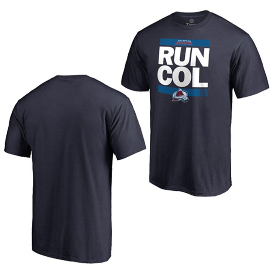 NHL Colorado Avalanche Navy RUN-CTY T-shirt