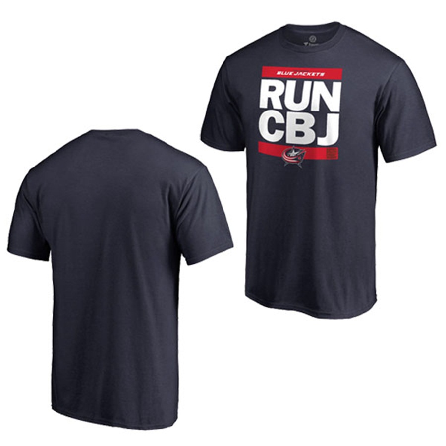 NHL Columbus Blue Jackets Navy RUN-CTY T-shirt