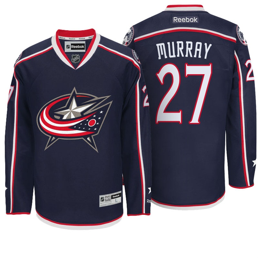 Men Blue Jackets Ryan Murray #27 Navy Team Home Premier Jersey