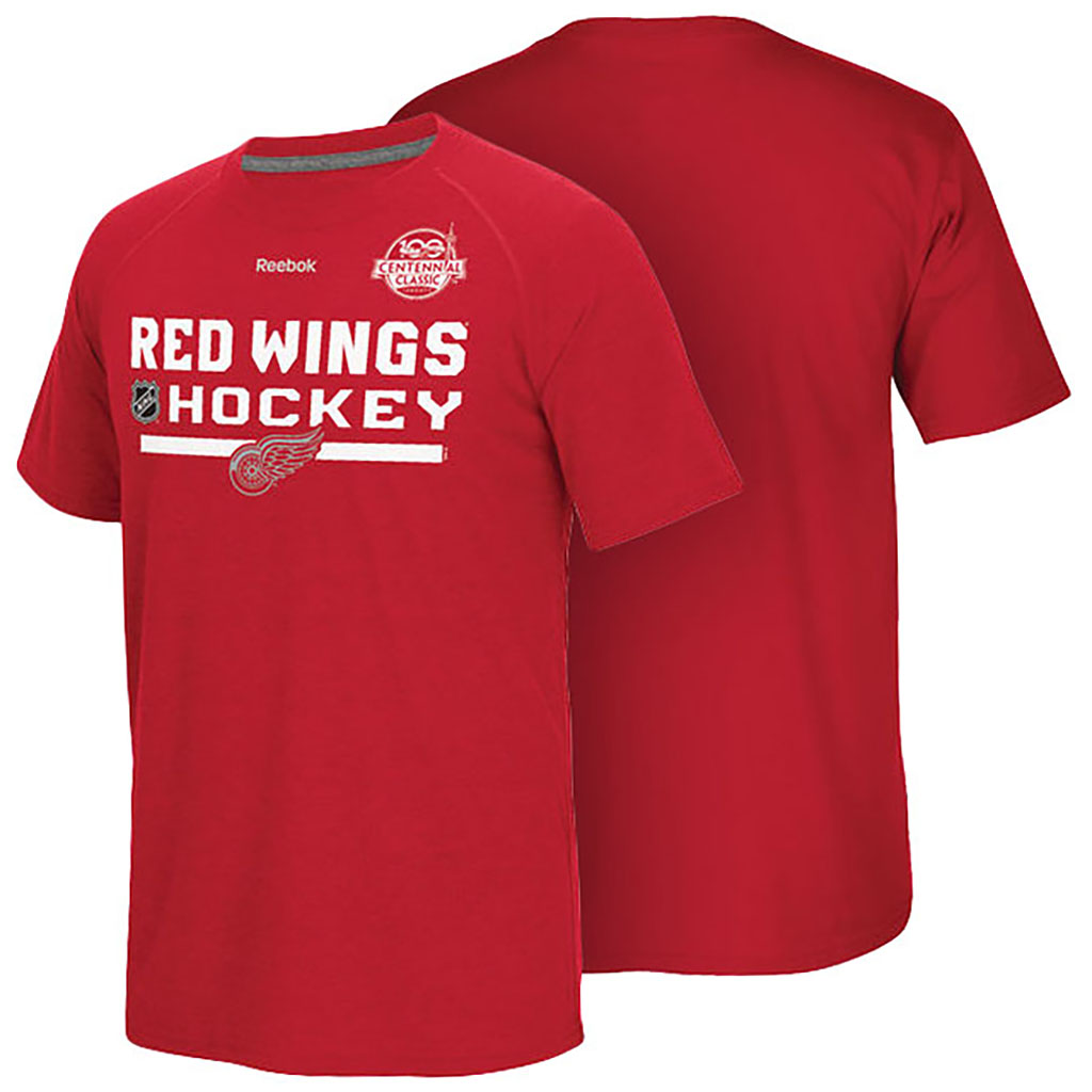 2017 Centennial Classic Detroit Red Wings Red Ice Hockey Long Sleeve T-shirt