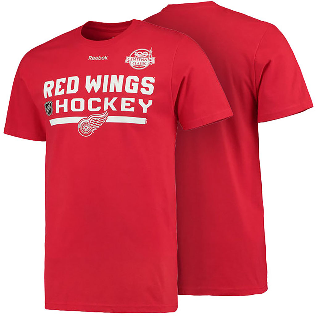 2017 Centennial Classic Detroit Red Wings Red T-shirt