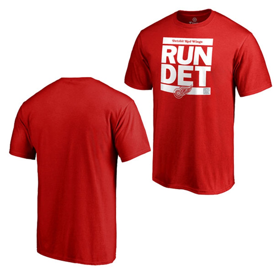 NHL Detroit Red Wings Red RUN-CTY T-shirt