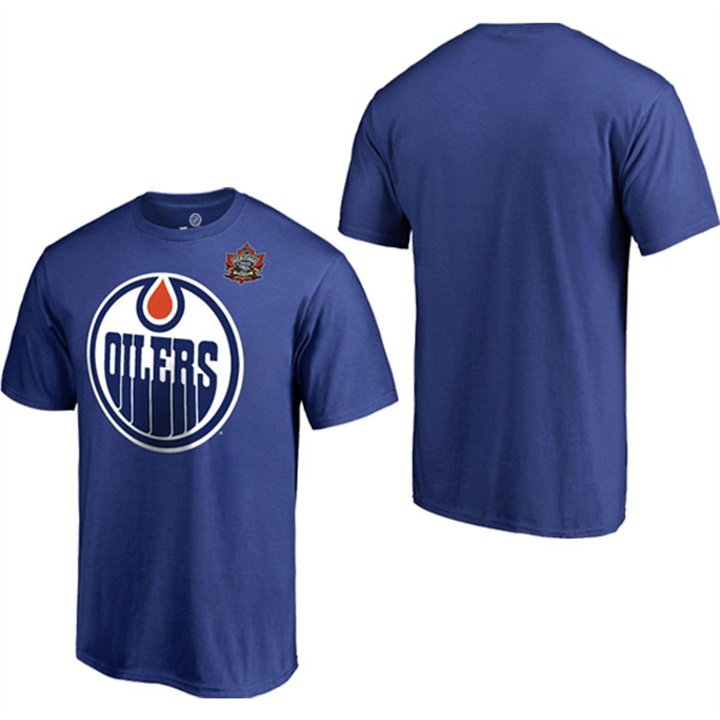 NHL Edmonton Oilers Royal Logo T-shirt