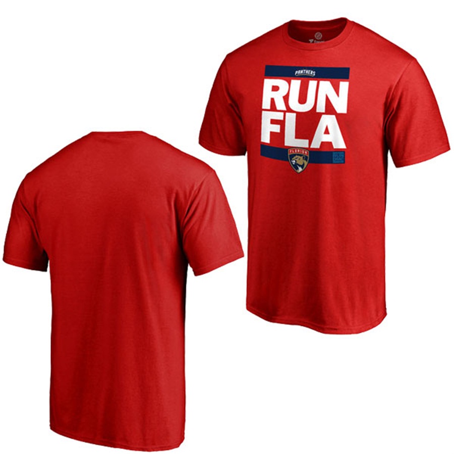 NHL Florida Panthers Red RUN-CTY T-shirt