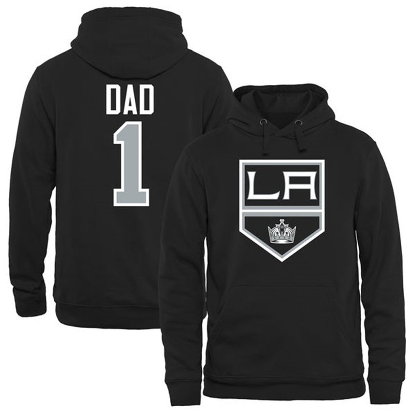 Men Los Angeles Kings Black Number 1 Dad T-shirt