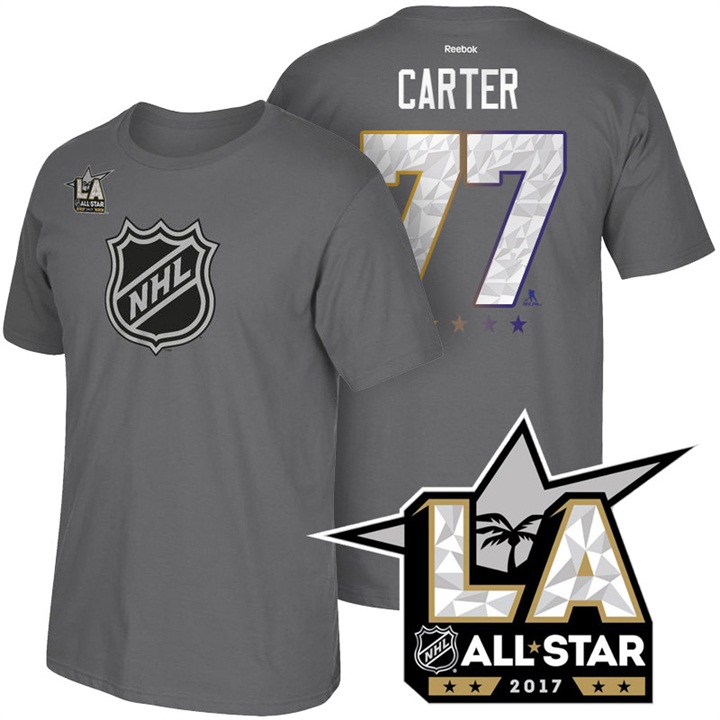 NHL Los Angeles Kings Jeff Carter Dark Gray 2017 All Star T-shirt