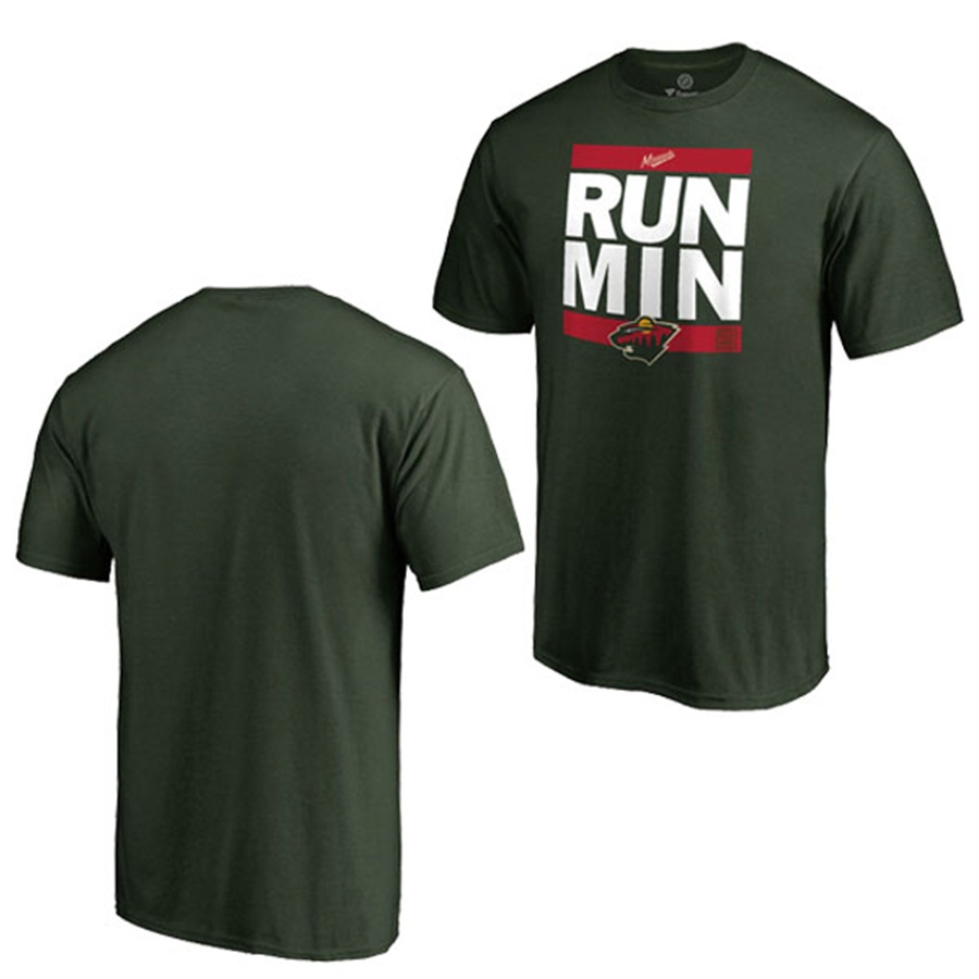 NHL Minnesota Wild Green RUN-CTY T-shirt