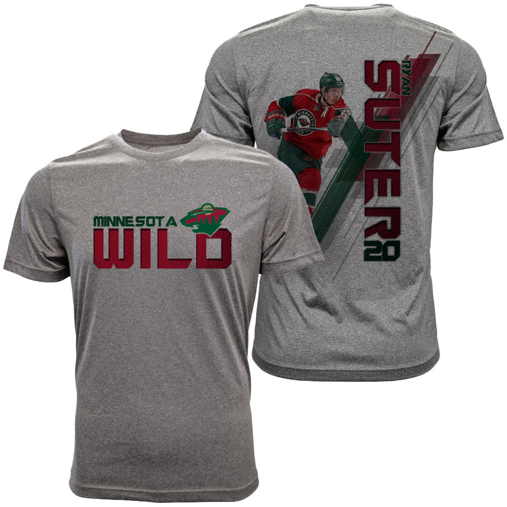 Men Wild #20 Ryan Suter Grey Spectrum Player T-shirt