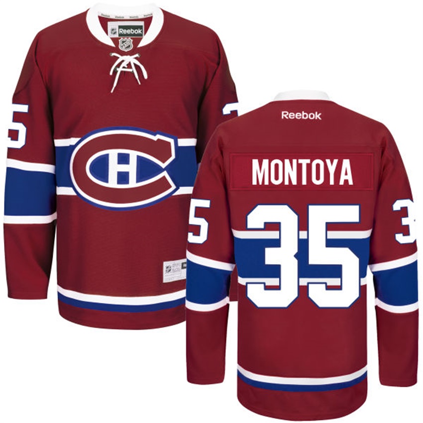 Men Montreal Canadiens Al Montoya #35 Red Home Premier Jersey