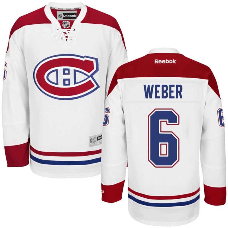 Canadiens Shea Weber Men #6 White Jersey