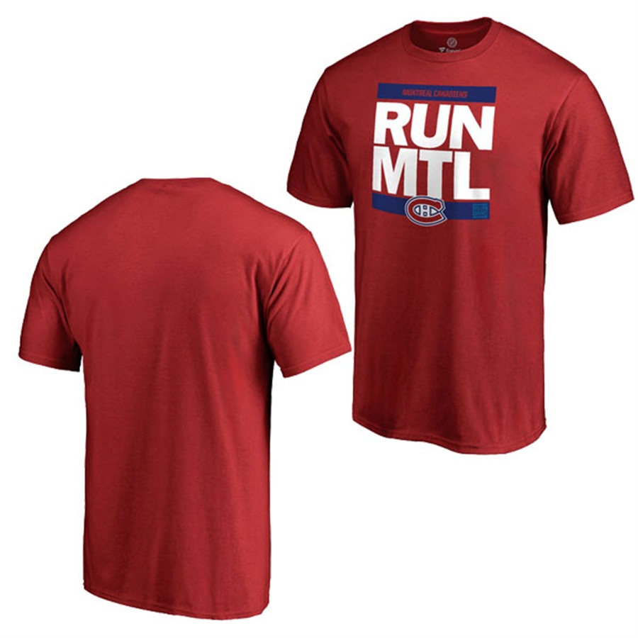 NHL Montreal Canadiens Red RUN-CTY T-shirt