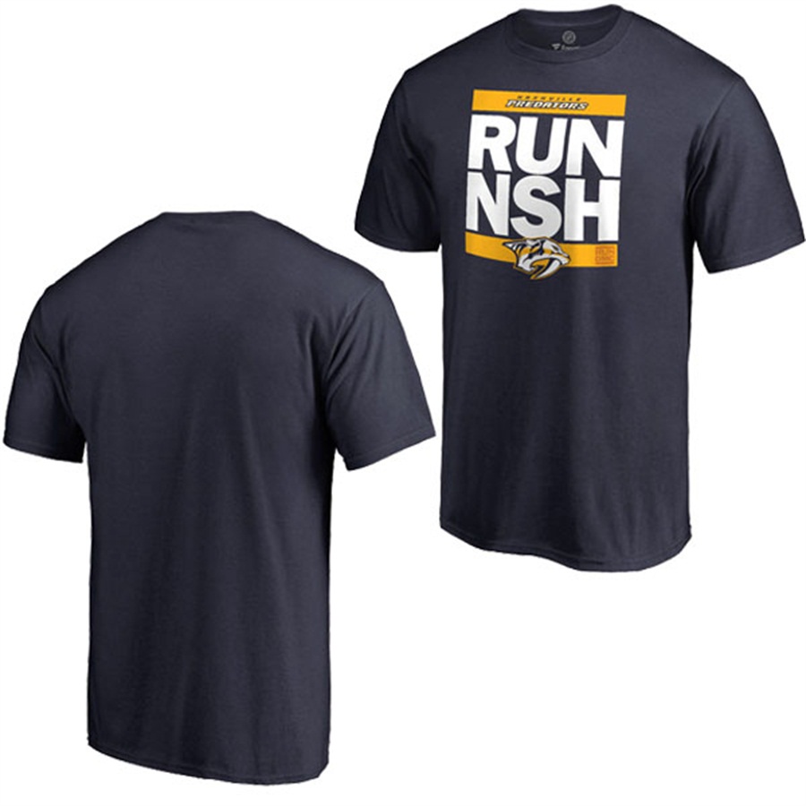 NHL Nashville Predators Navy RUN-CTY T-shirt