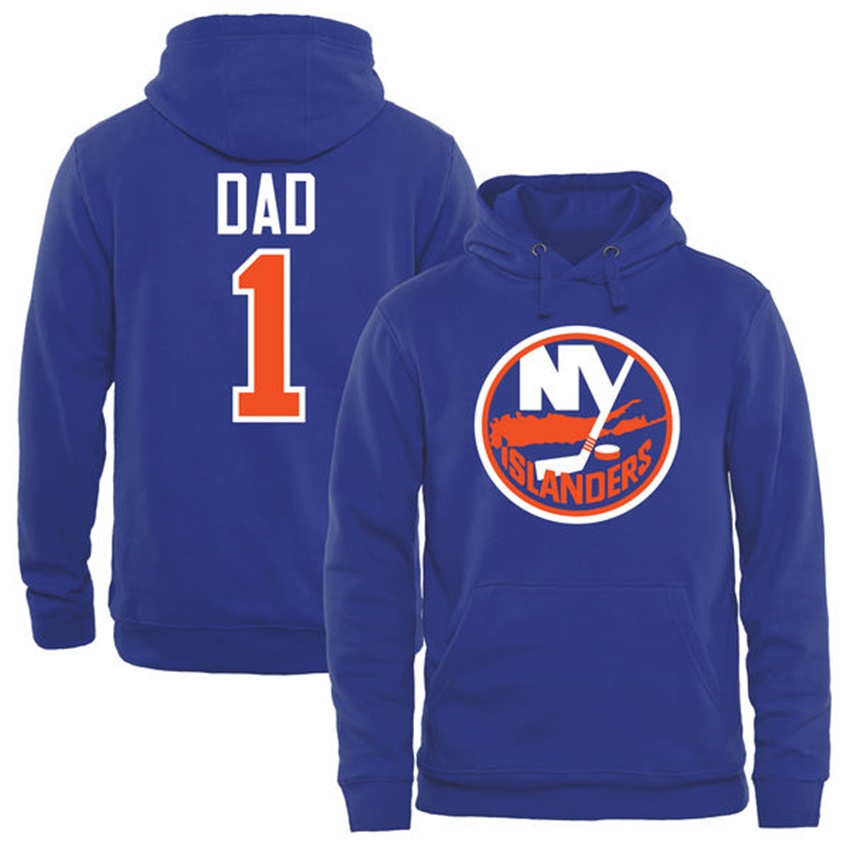 Men New York Islanders Royal Number 1 Dad T-shirt