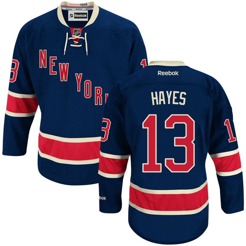 Rangers Kevin Hayes Men #13 Navy Blue Jersey