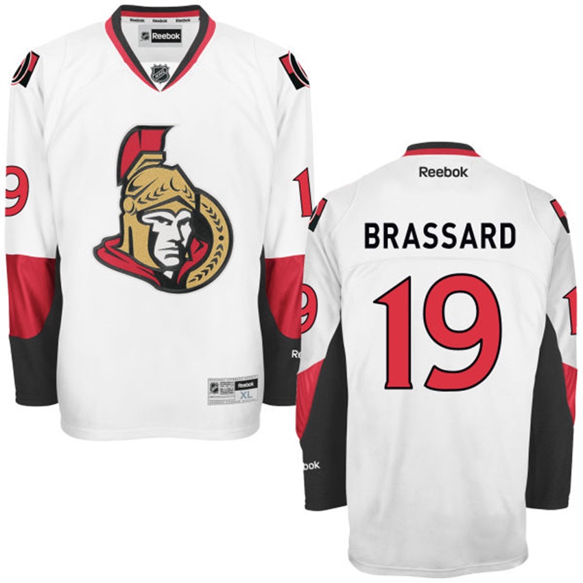 Men Ottawa Senators Derick Brassard #19 White Away Premier Jersey