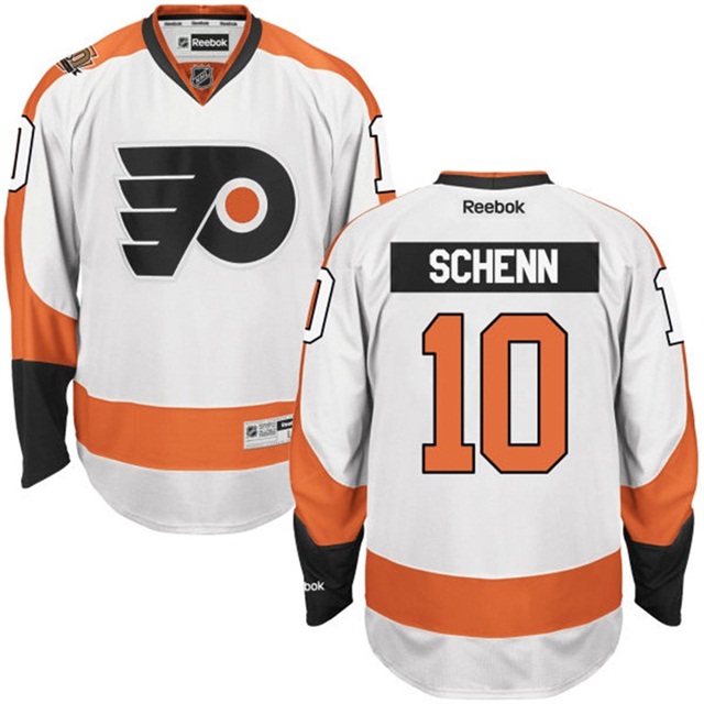 Men Flyers Brayden Schenn #10 White 50th Anniversary Road Premier Jersey