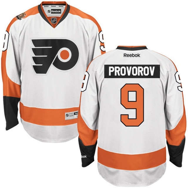 Men Flyers Ivan Provorov #9 White 50th Anniversary Road Premier Jersey