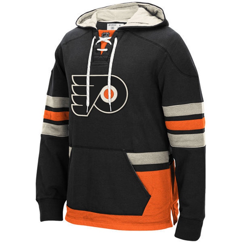 NHL 2016-2017 New Season Philadelphia Flyers Black Fleece Pullover Hoodie