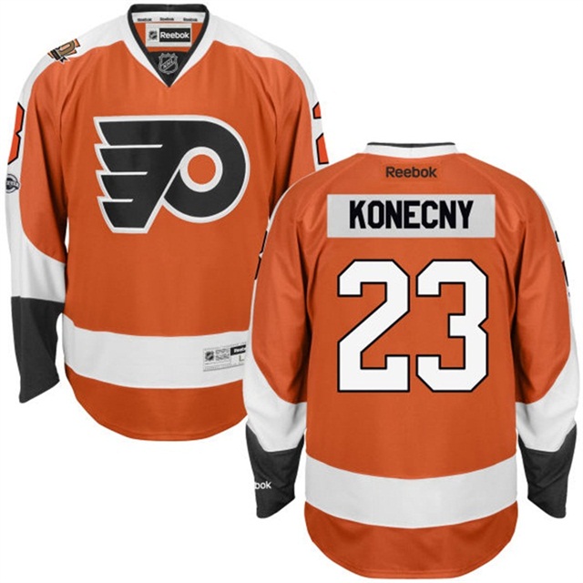 Men Flyers Brandon Manning #23 Orange Premier Home Jersey