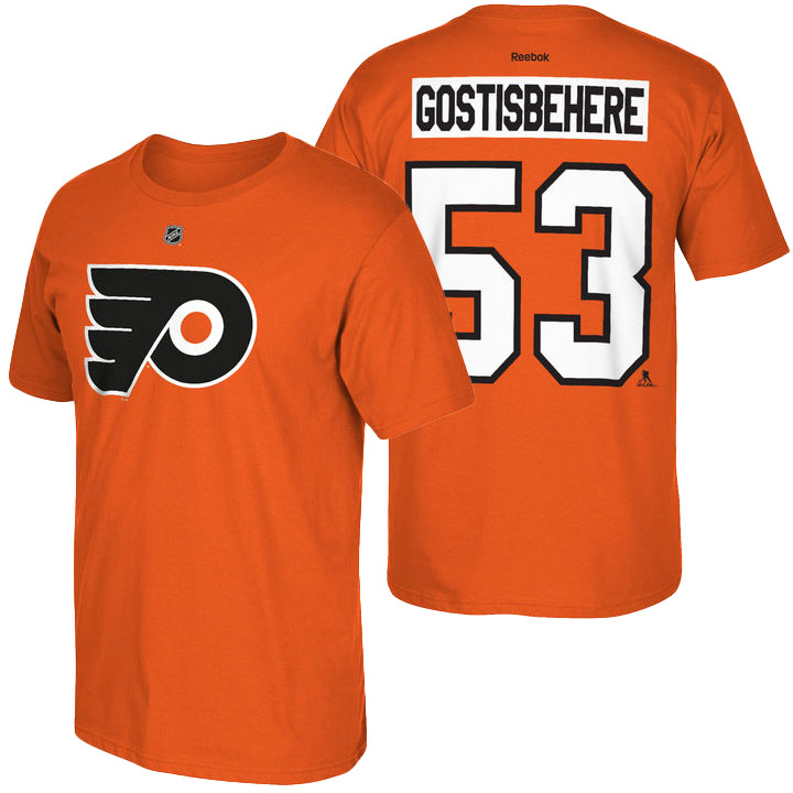 Philadelphia Flyers Shayne Gostisbehere #53 Orange T-shirt