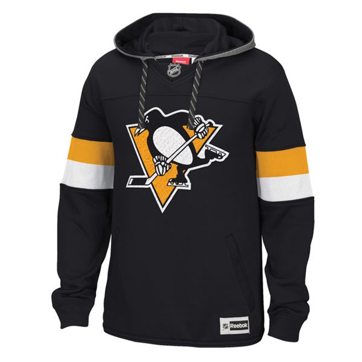 NHL Pittsburgh Penguins Black Jersey Speedwick Pullover Hoodie