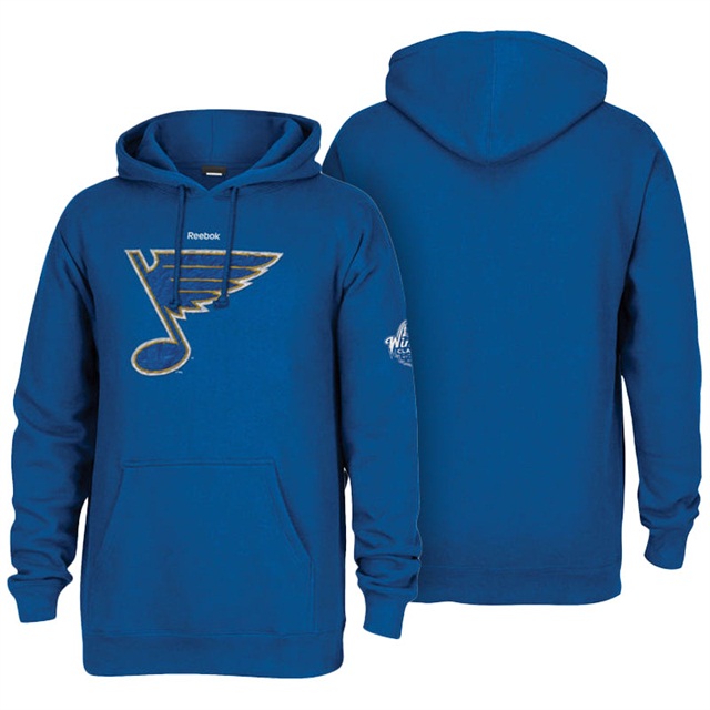 Men St. Louis Blues Royal Vintage Pullover 2017 Winter Classic Hoodie