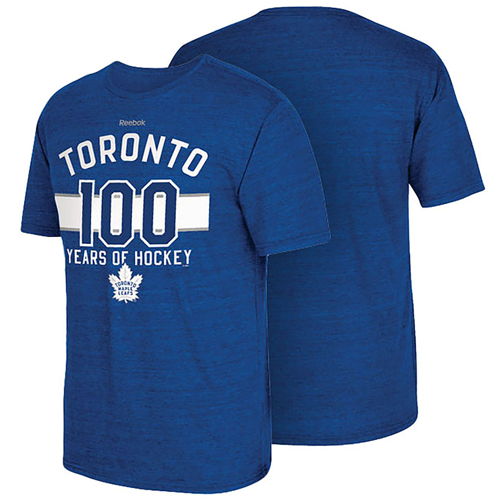 2017 Centennial Classic Toronto Maple Leafs Blue 100 Year Of Hockey T-shirt