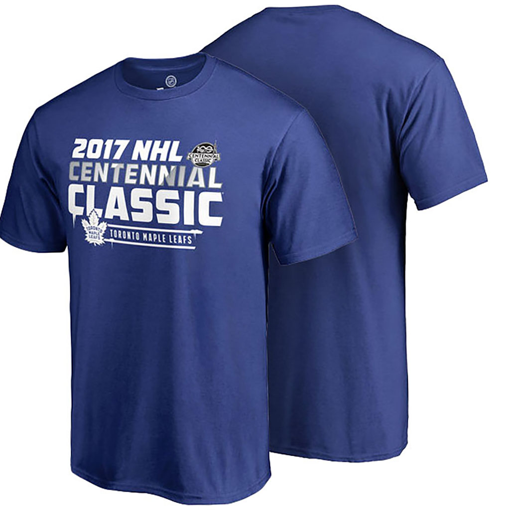 2017 Centennial Classic Toronto Maple Leafs Blue Ice Cold T-shirt