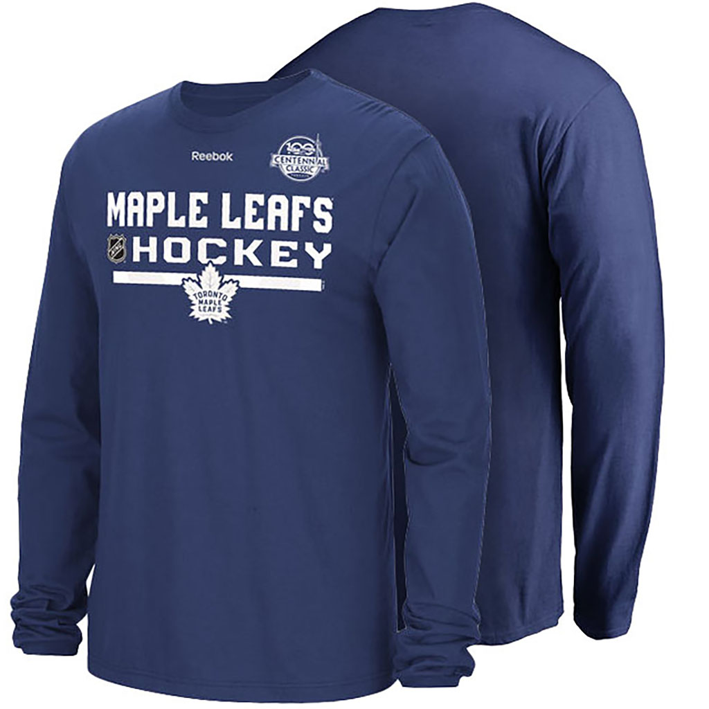 2017 Centennial ClassicToronto Maple Leafs Blue Ice Long Sleeve T-shirt