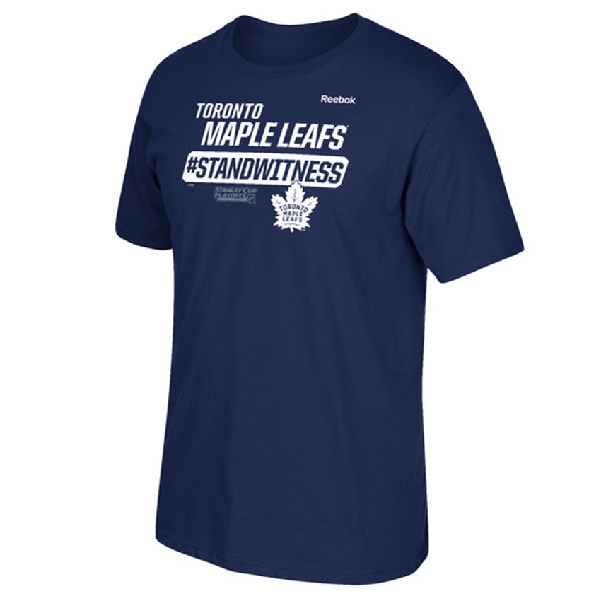 Men Toronto Maple Leafs Blue 2017 Stanley Cup Playoff Slogan T-shirt