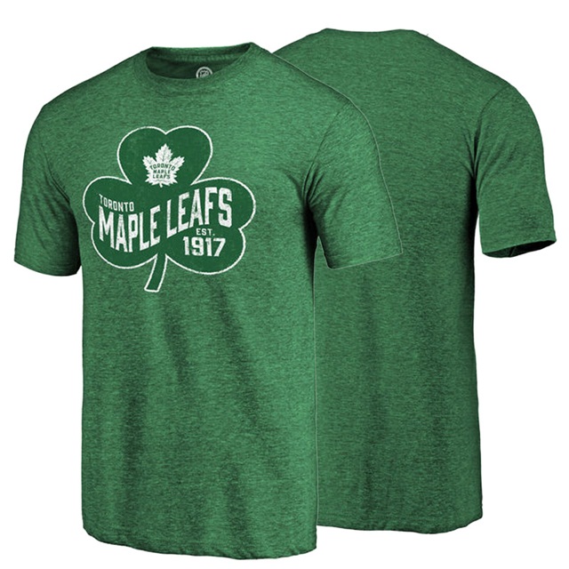 NHL Maple Leafs EST 1917 Green St. Patrick's Day T-shirt