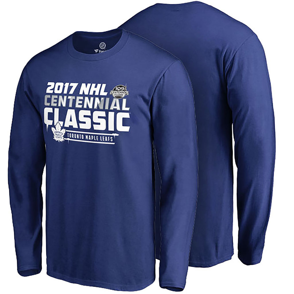 2017 Centennial Classic Toronto Maple Leafs Royal Ice Cold Long Sleeve T-shirt