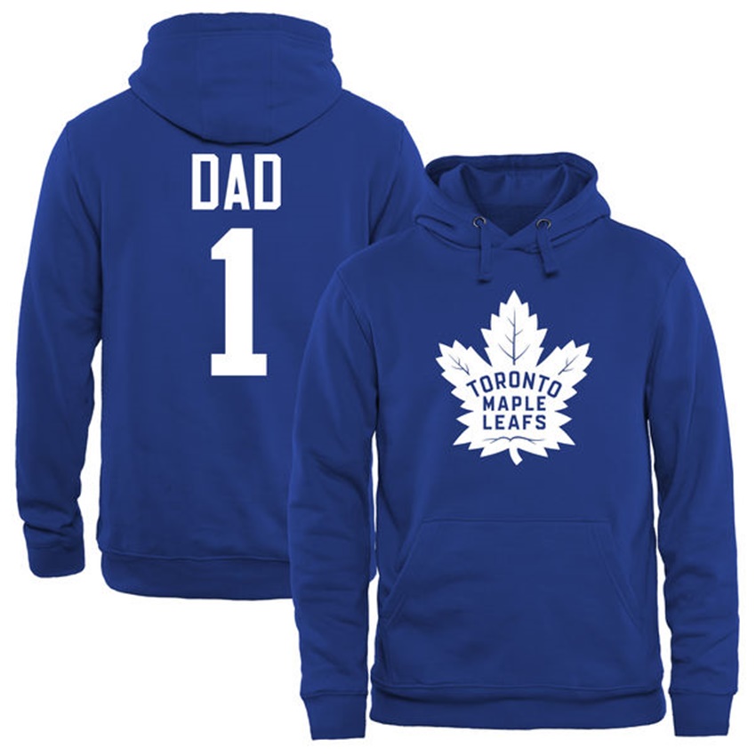 Men Toronto Maple Leafs Royal Number 1 Dad T-shirt