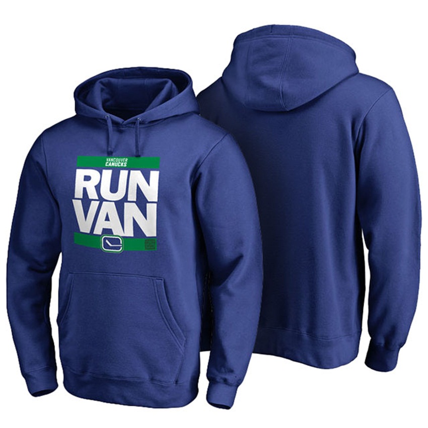 NHL Vancouver Canucks Royal Pullover RUN-CTY Hoodie