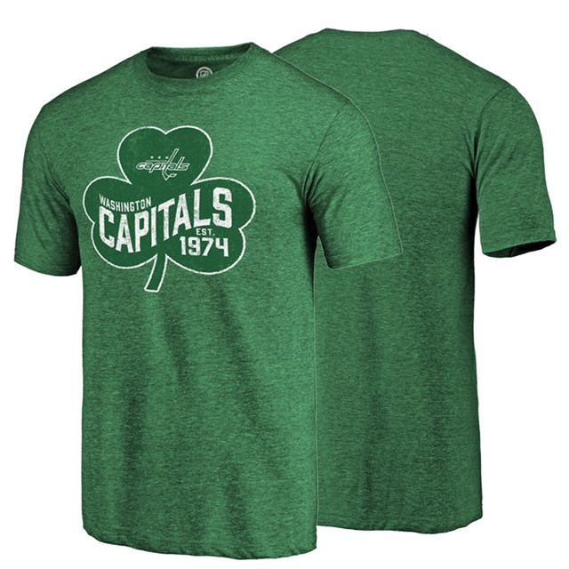 NHL Capitals EST 1974 Green St. Patrick's Day T-shirt