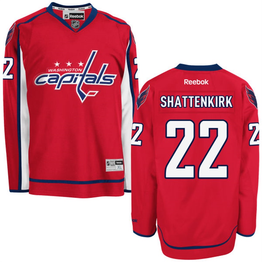 Men Washington Capitals Kevin Shattenkirk #22 Red Home Premier Jersey