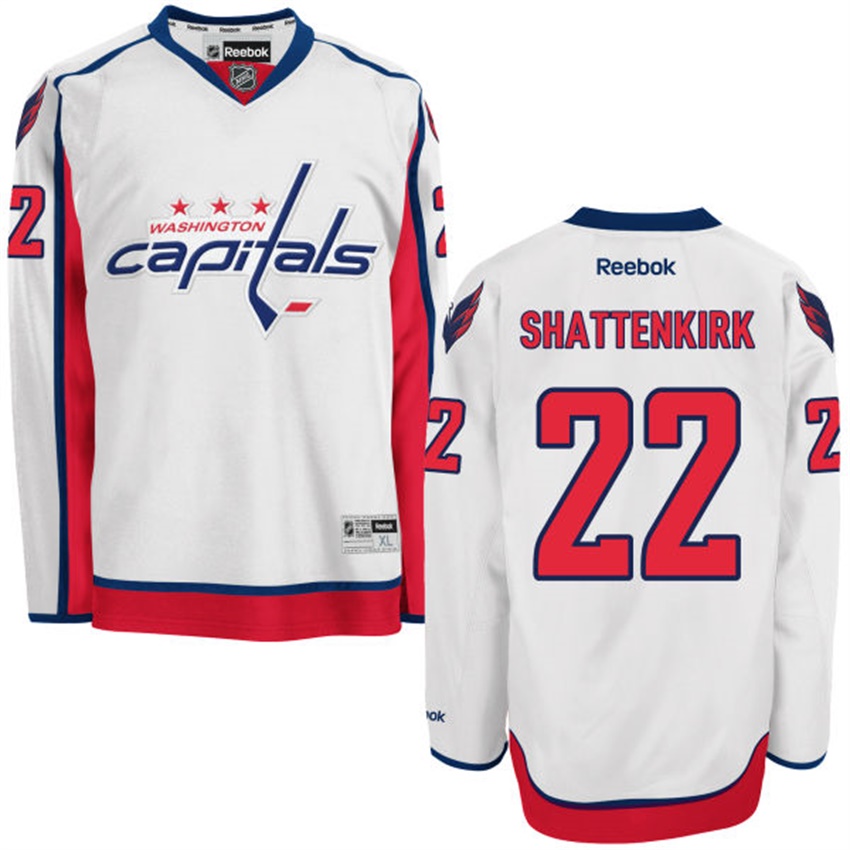 Men Washington Capitals Kevin Shattenkirk #22 White Away Premier Jersey