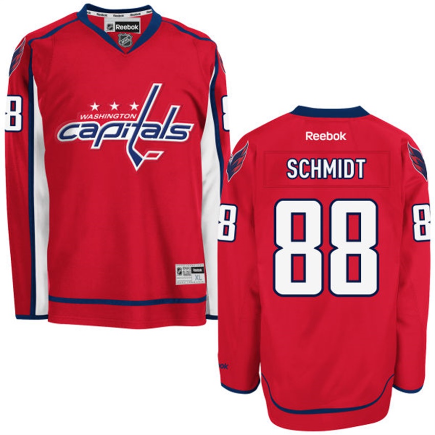 Men Washington Capitals Nate Schmidt #88 Red Home Premier Jersey